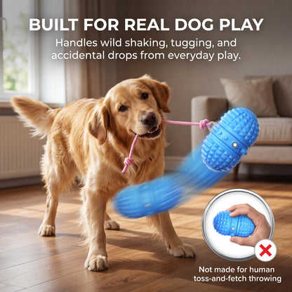 Smartwell Interactive Motion-Activated Dog Toy Ball with Voice Recording and Quiet Mode for Small to Medium Dogs - Indoor Use