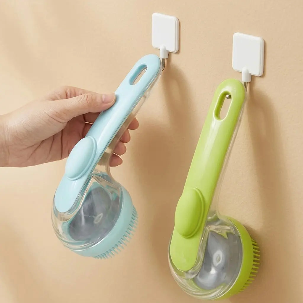 2026 2-in-1 Pet Bath and Grooming Deshedding Brush with Integrated Soap Dispenser, 8"x3"x4", Gentle Massage Tool for Dogs and Cats, Enhances Hair Care and Bathing Experience, Promotes Blood Circulation