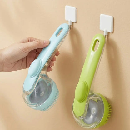 2026 2-in-1 Pet Bath and Grooming Deshedding Brush with Integrated Soap Dispenser, 8"x3"x4", Gentle Massage Tool for Dogs and Cats, Enhances Hair Care and Bathing Experience, Promotes Blood Circulation