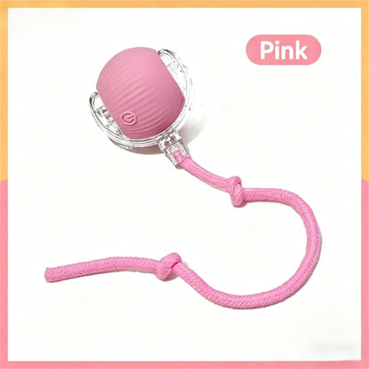 2026 Smart Automatic Rolling Interactive Toy for Kittens and Dogs - USB Rechargeable, Light-Up, Quiet, Bite-Resistant, Wear-Resistant, Non-Toxic with Adjustable Speed and Free Gift