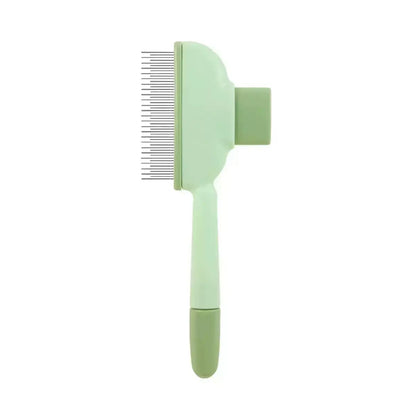 2-Pack Self-Cleaning Pet Hair Removal Comb for Dogs and Cats – Stainless Steel Teeth for Effective Shedding, Mat, and Tangle Removal on All Hair Lengths