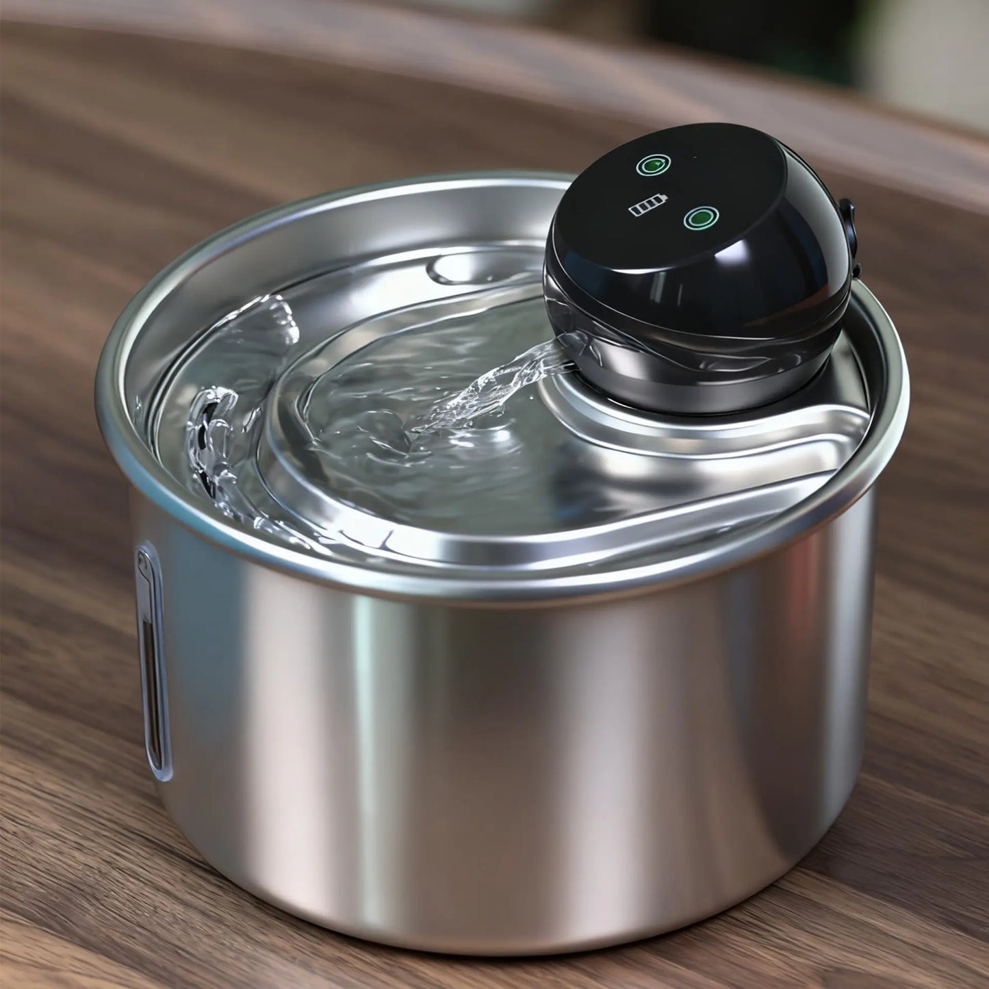 Cfume 2026 Advanced Smart Infrared Sensor Automated Cat Water Fountain - 304 Stainless Steel, 3L Capacity, 5000mAh Battery-Free Operation, 4-Layer Filtration System, Ultra Quiet Design, Dry-Burn Prevention, Water Level Indicator