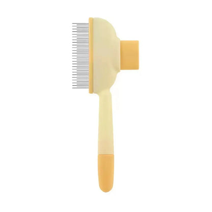 2-Pack Self-Cleaning Pet Hair Removal Comb for Dogs and Cats – Stainless Steel Teeth for Effective Shedding, Mat, and Tangle Removal on All Hair Lengths