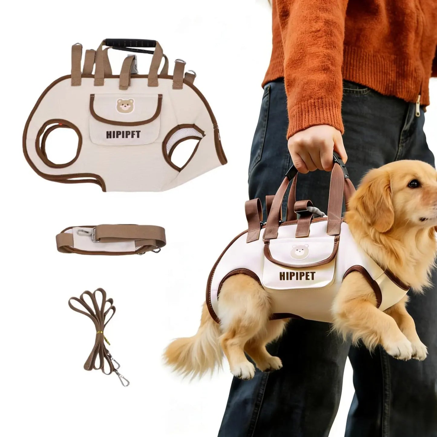 Portable Pet Carrier Backpack for Dogs and Cats, Lightweight Outdoor Travel Bag with Adjustable Shoulder Strap, Breathable Design in Lomi Color/Lion