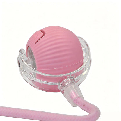 2026 Smart Automatic Rolling Interactive Toy for Kittens and Dogs - USB Rechargeable, Light-Up, Quiet, Bite-Resistant, Wear-Resistant, Non-Toxic with Adjustable Speed and Free Gift