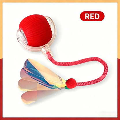 2026 Smart Automatic Rolling Interactive Toy for Kittens and Dogs - USB Rechargeable, Light-Up, Quiet, Bite-Resistant, Wear-Resistant, Non-Toxic with Adjustable Speed and Free Gift